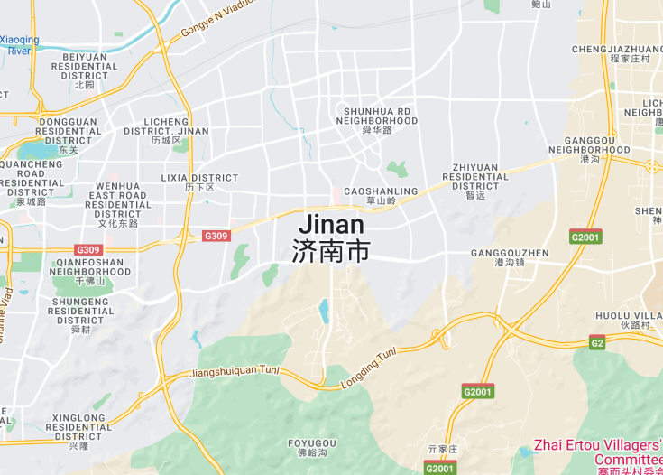 Map of Jinan, China