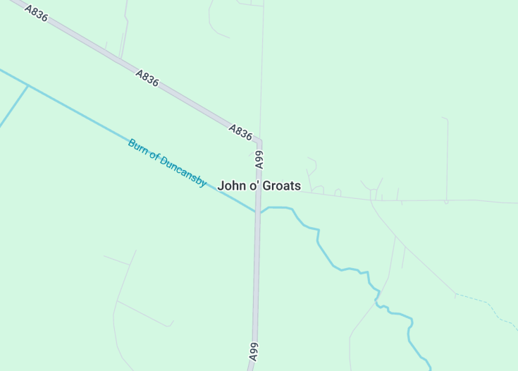 Map of John o’ Groats, Scotland (United Kingdom)