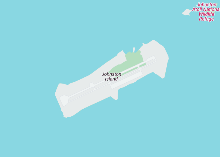 Map of Johnston Atoll (USA), 