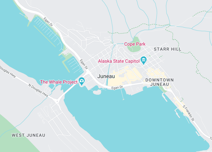 Map of Juneau, Alaska (USA)