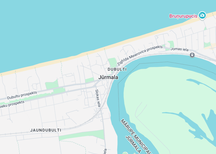 Map of Jūrmala, Latvia