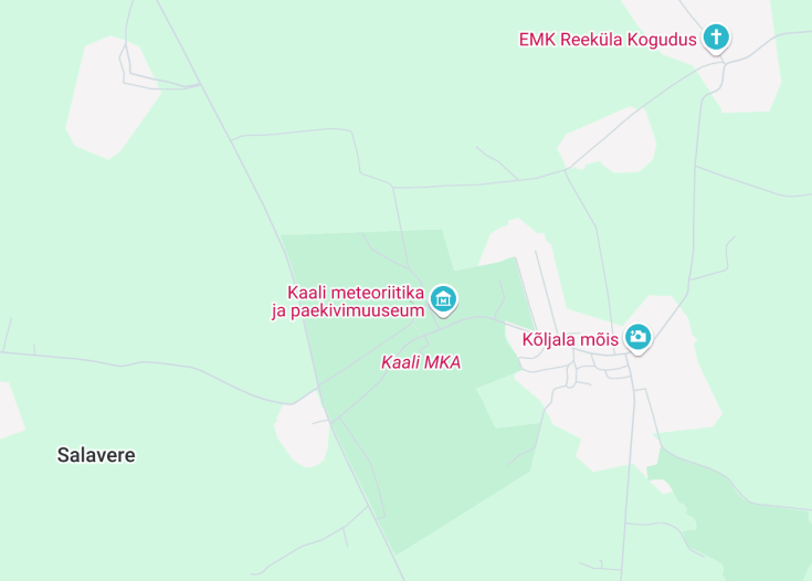 Map of Kaali Crater, Kõljala