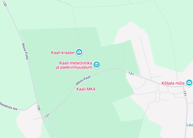 Map of Kaali meteoriitika ja paekivimuuseum, Kõljala