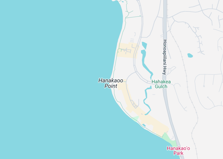 Map of Ka’anapali Beach, Kaanapali