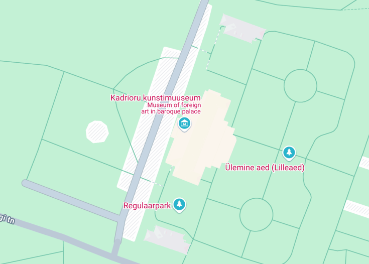 Map of Kadriorg Art Museum, Tallinn