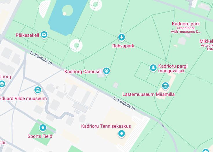 Map of Kadriorg Carousel, Tallinn