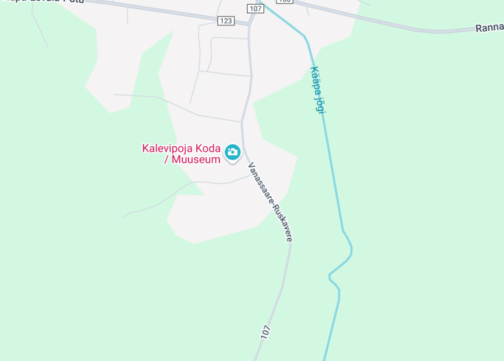 Map of Kaiu rattarada, Kääpa