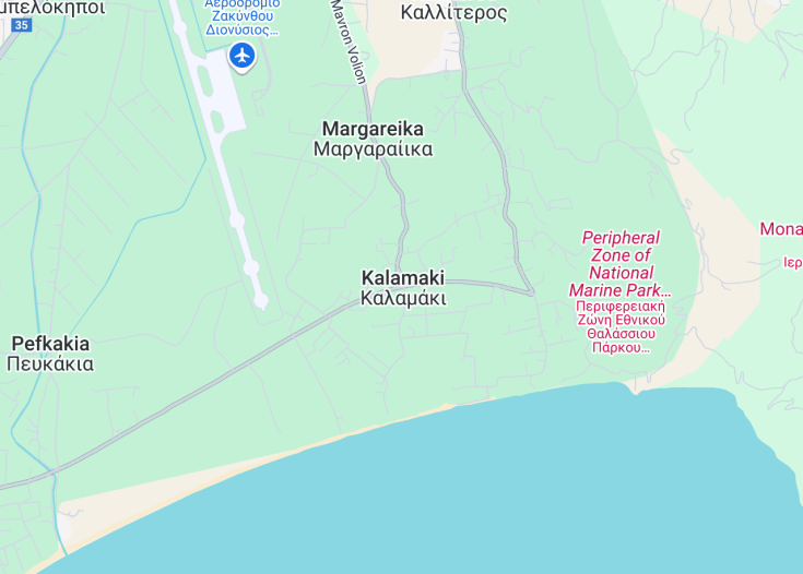 Map of Kalamaki, Greece