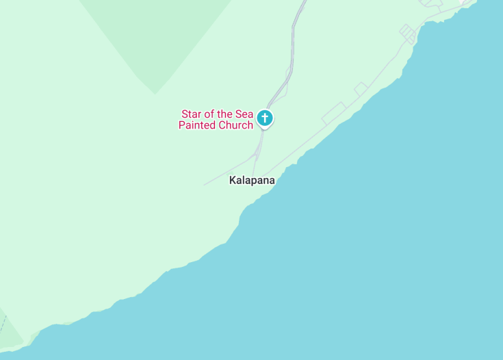 Map of Kalapana, Hawaii (USA)