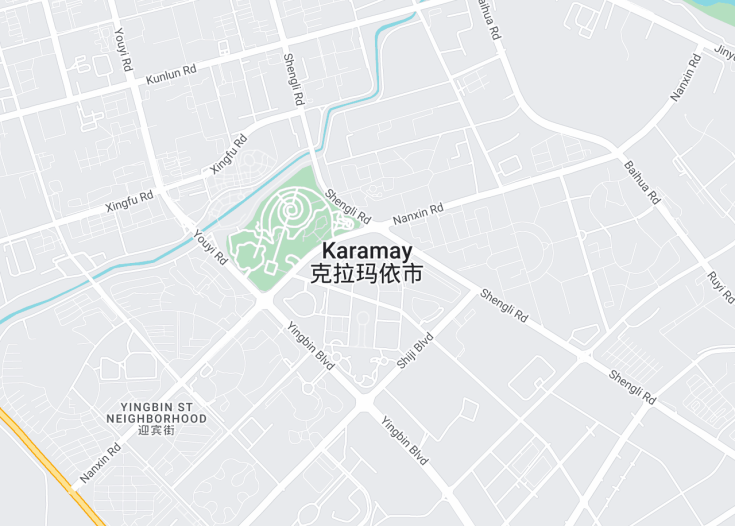 Map of Karamay, China