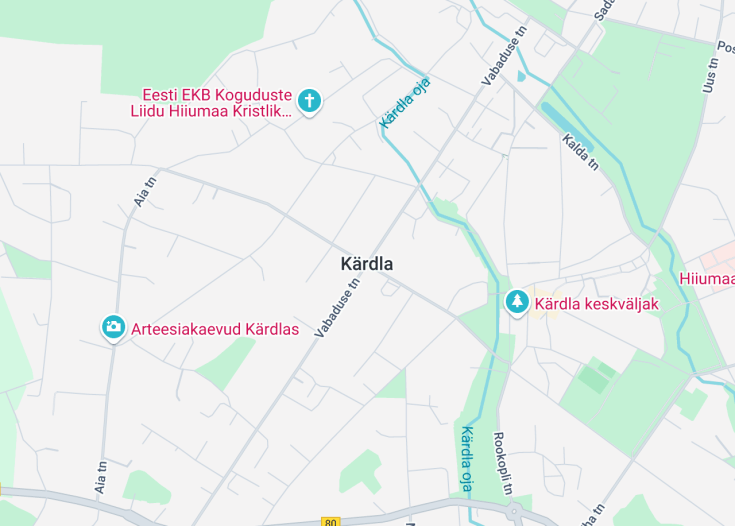 Map of Kärdla, Estonia