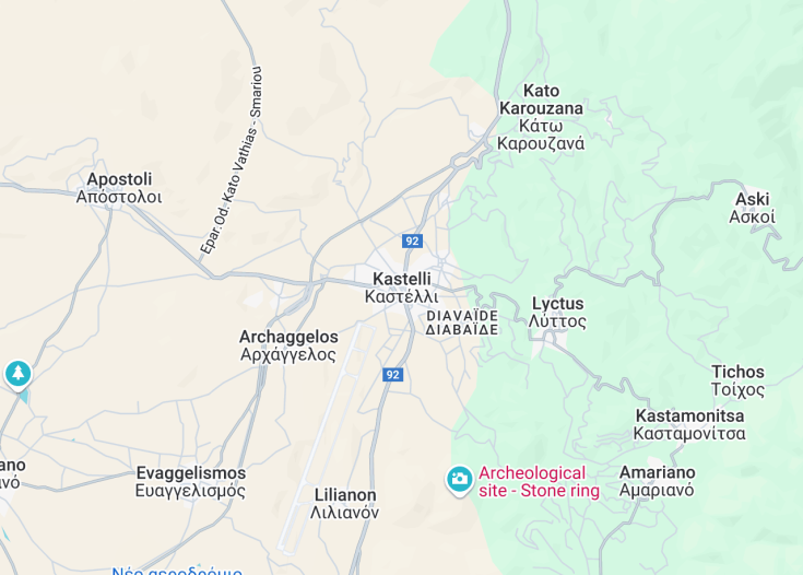 Map of Kasteli, Greece