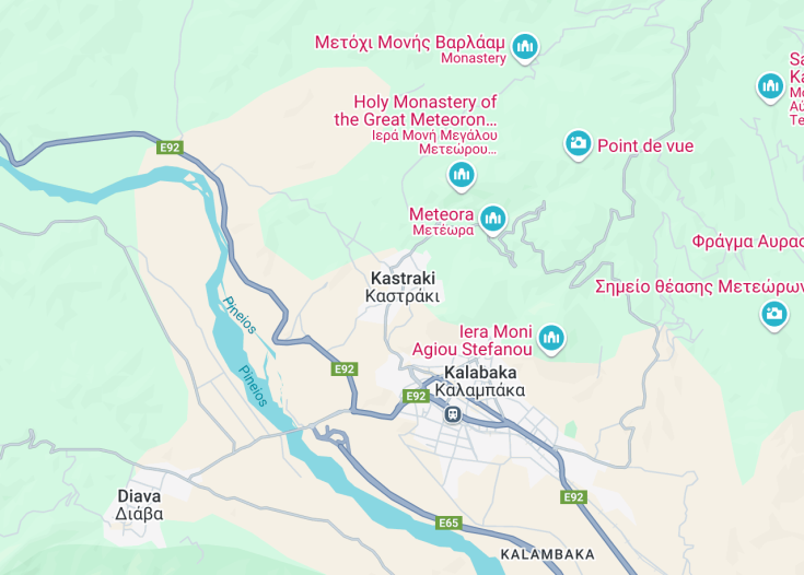 Map of Kastraki, Greece