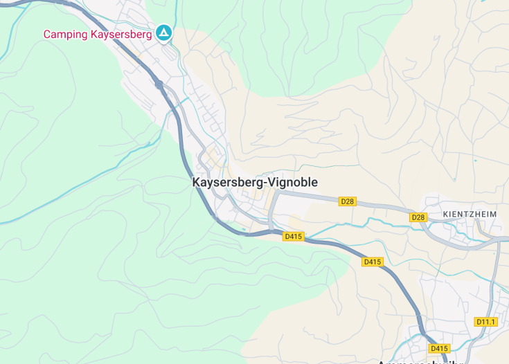 Map of Kaysersberg Vignoble, France