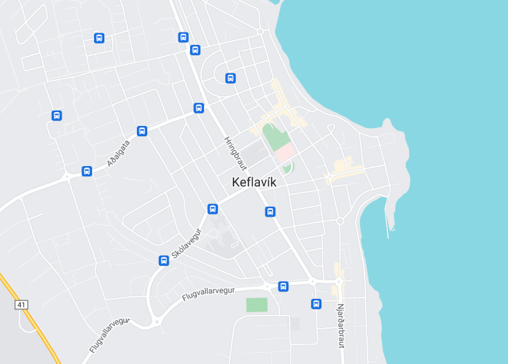 Map of Keflavík, Iceland