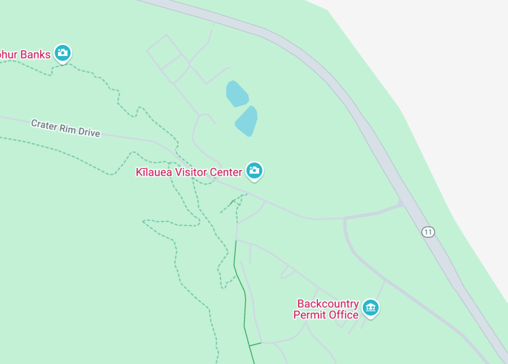 Map of Kīlauea Visitor Center, Volcano