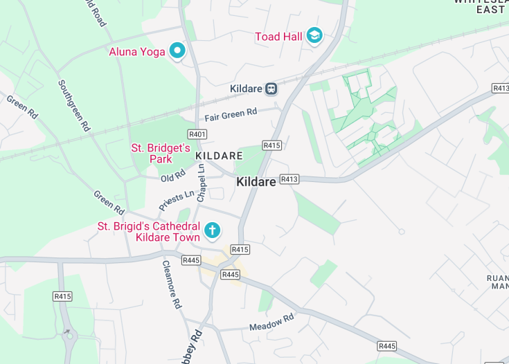 Map of Kildare, Ireland