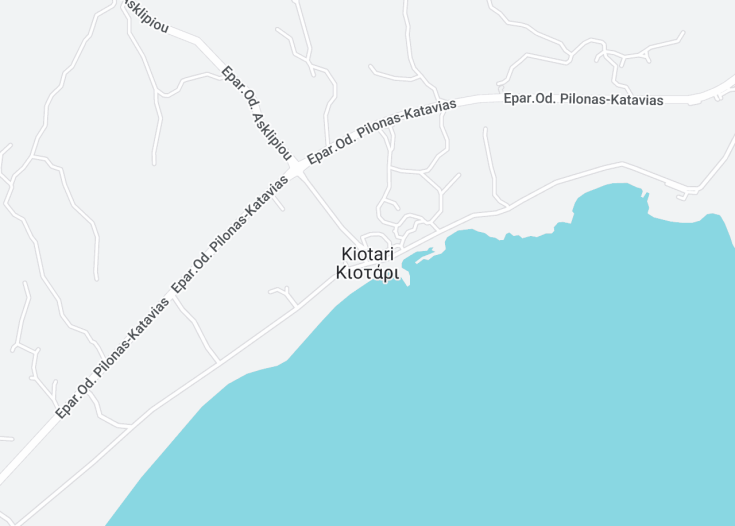 Map of Kiotari, Greece