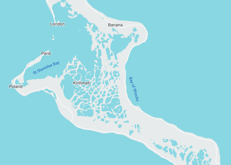 Map of Kiribati, 