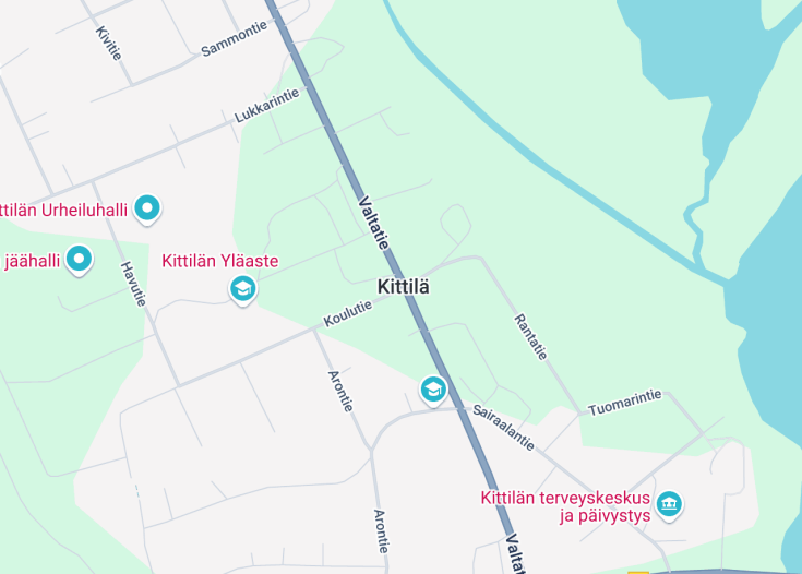 Map of Kittila, Finland