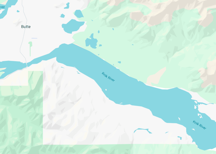 Map of Knik River, Anchorage