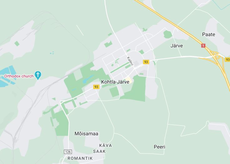 Map of Kohtla-Järve, Estonia