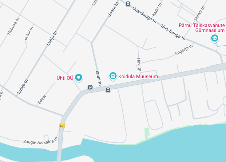 Map of Koidula Muuseum, Pärnu