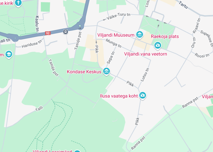 Map of Kondase Keskus, Viljandi