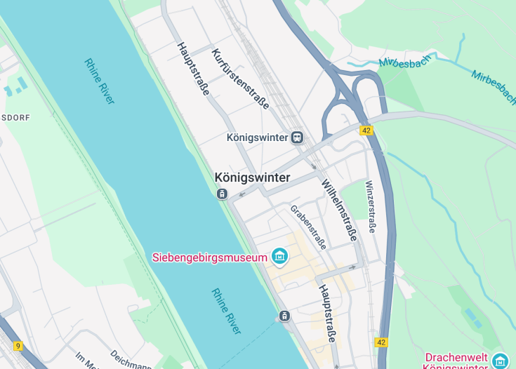 Map of Konigswinter, Germany