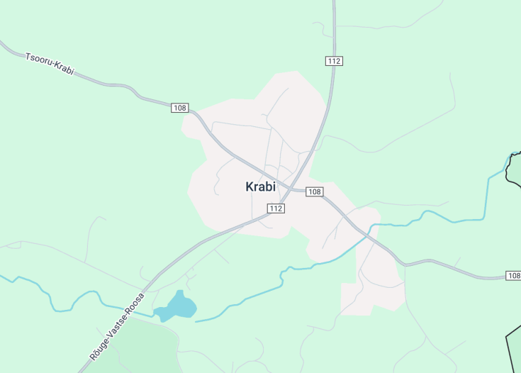 Map of Krabi, Estonia