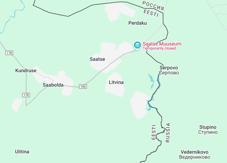 Map of Kriisa talo Setomaal, Saatse