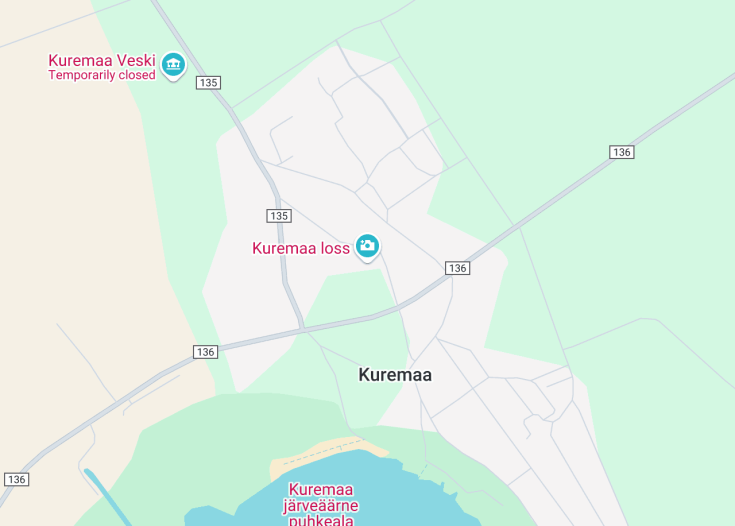 Map of Kuremaa Manor, Kuremaa