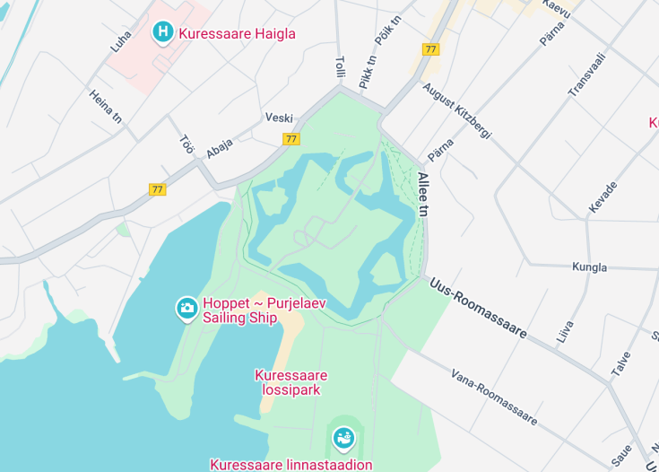 Map of Kuressaare Episcopal Castle, Kuressaare