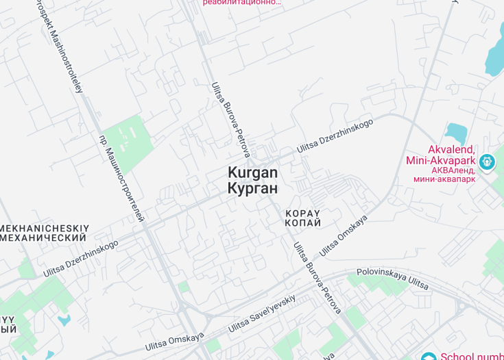 Map of Kurgan, Russia