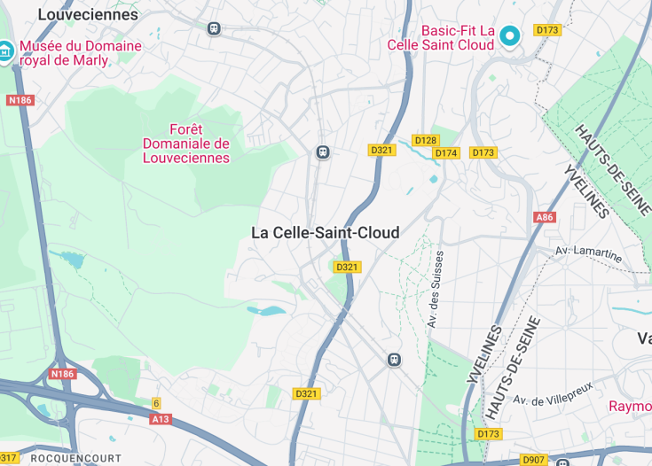 Map of La Celle-Saint-Cloud, France