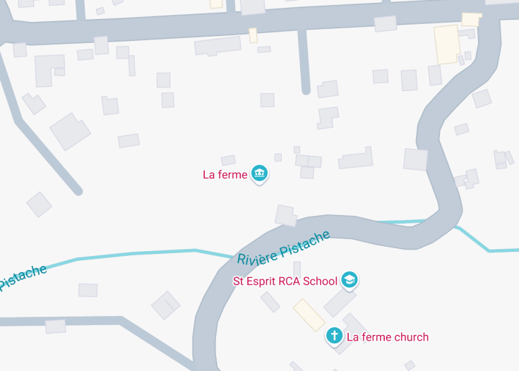 Map of La Ferme, Rodrigues (Mauritius)