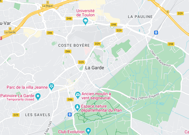 Map of La Garde, France