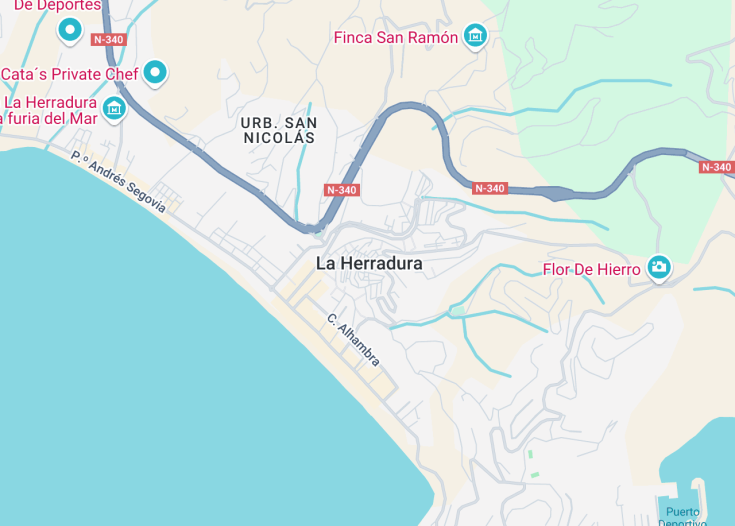 Map of La Herradura, Spain