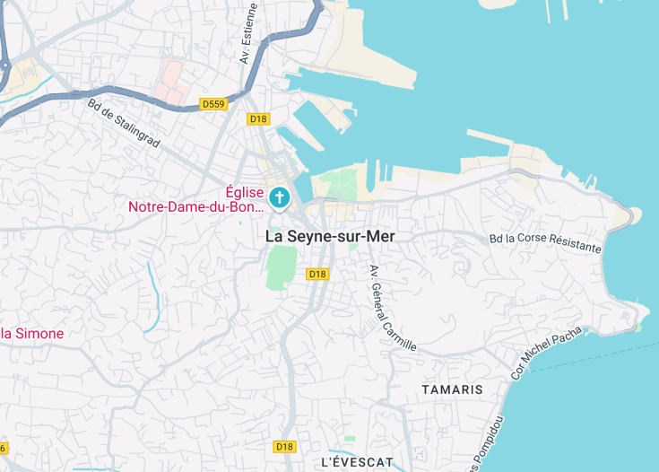 Map of La Seyne-sur-Mer, France