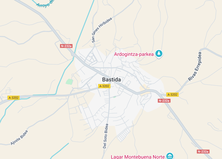 Map of Labastida, Spain