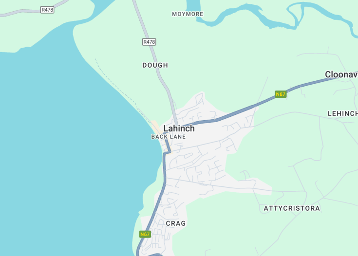 Map of Lahinch, Ireland