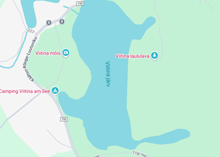 Map of Lake Viitina, Viitina