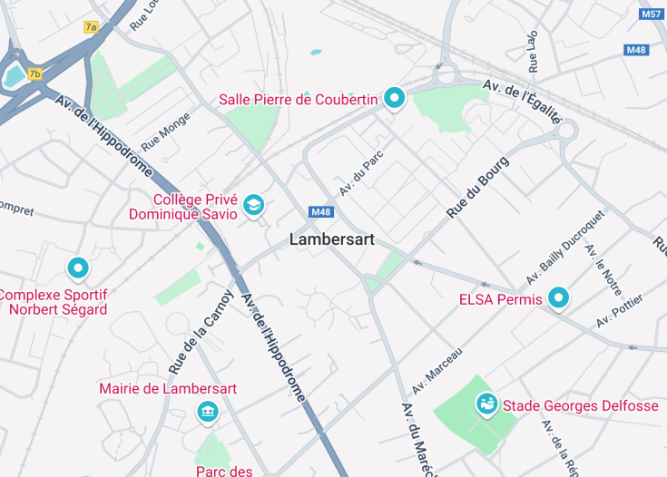 Map of Lambersart, France