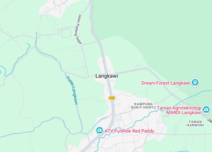 Map of Langkawi, Malaysia