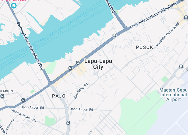 Map of Lapu-Lapu City, Philippines