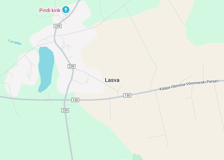 Map of Lasva, Estonia