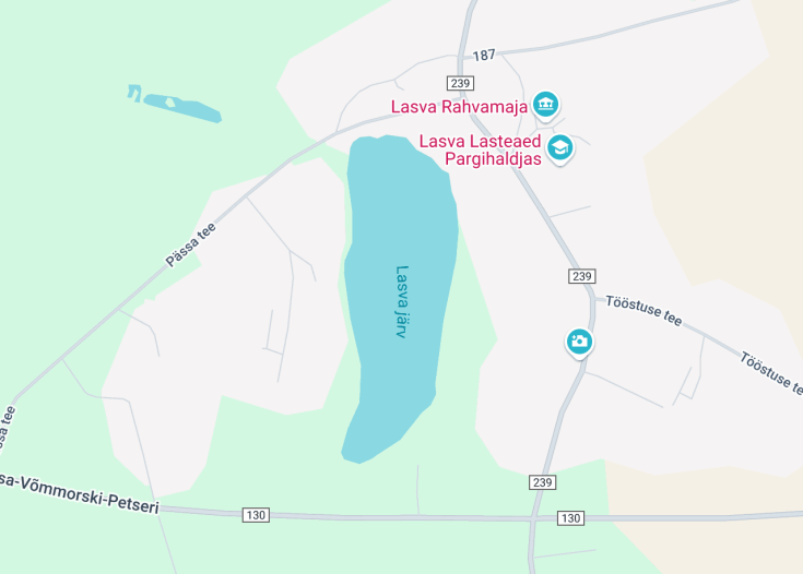 Map of Lasva järv, Lasva