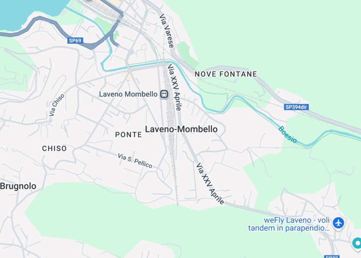 Map of Laveno Mombello, Italy