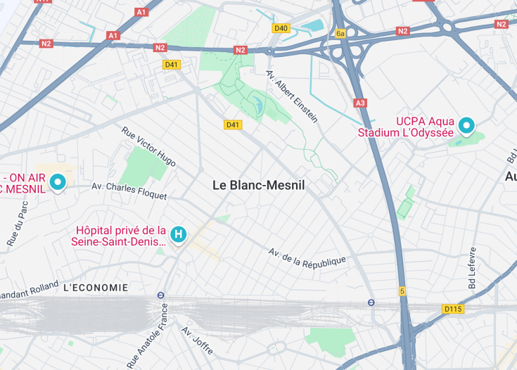 Map of Le Blanc-Mesnil, France