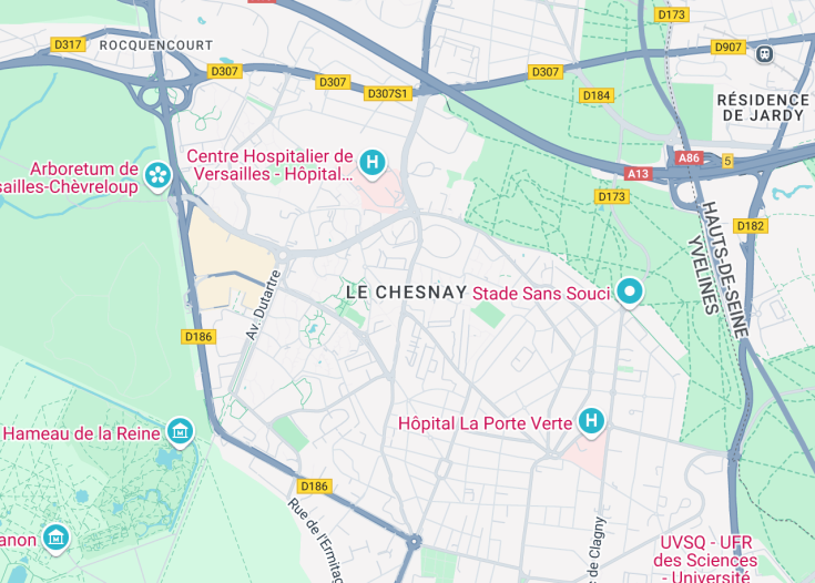 Map of Le Chesnay-Rocquencourt, France